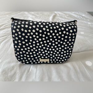 Kate Spade Black and White Dotted Crossbody Bag